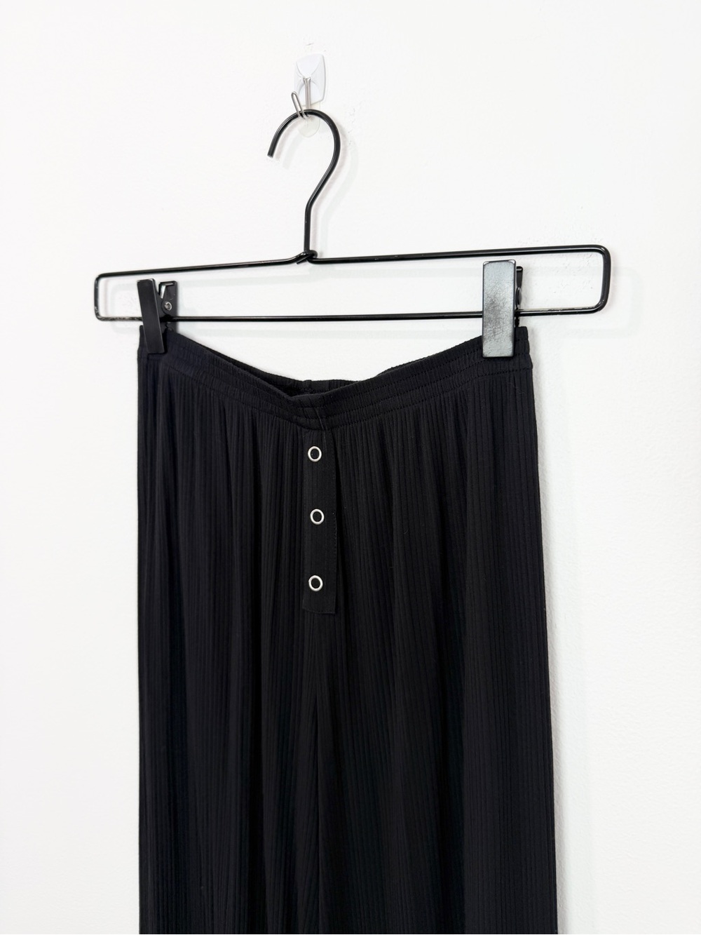Negative Underwear Whipped Henley Pajama Set in Black Top and Bottom XS - Picture 7 of 10